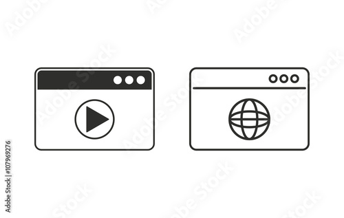 Browser - vector icon.