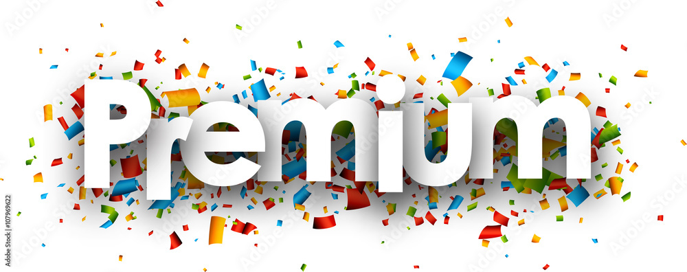 Premium paper banner. Premium paper banner.