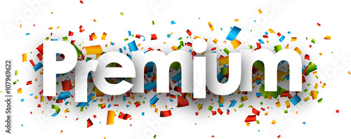 Premium paper banner.