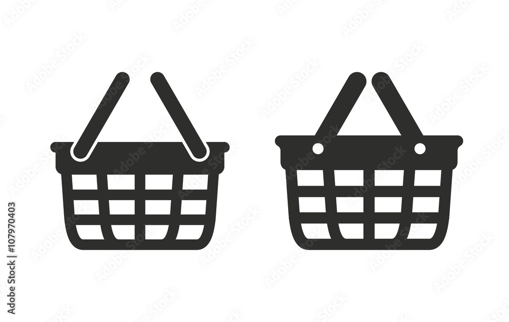 Shopping basket - vector icon. Shopping basket - vector icon.