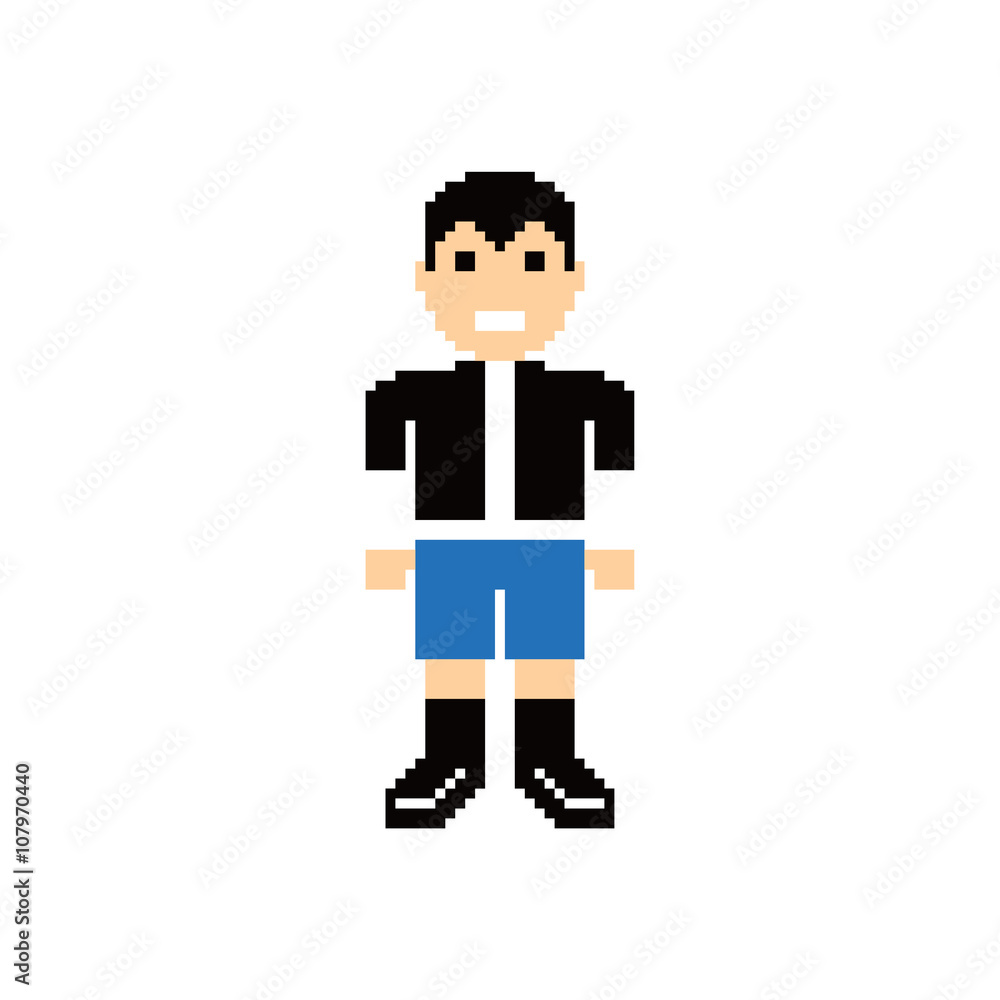 pixel people theme avatar guy