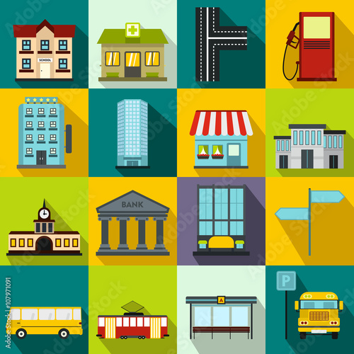 Infrastructure set icons