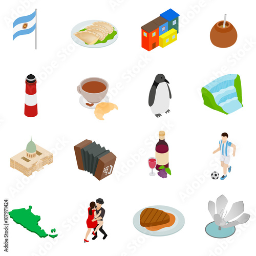 Argentina set icons