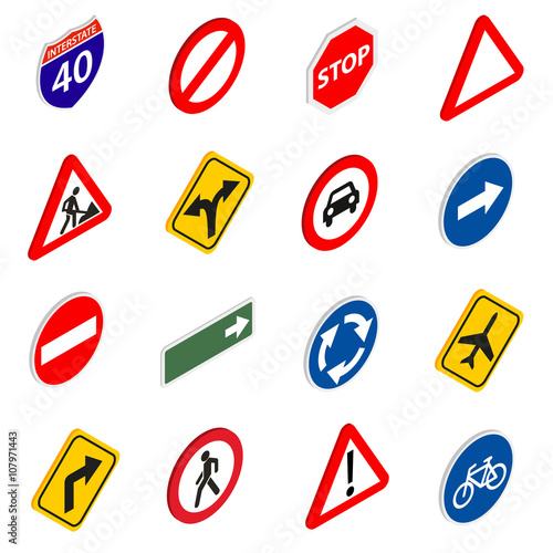 Road Sign Set icons