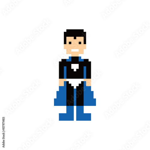 pixel people superhero avatar