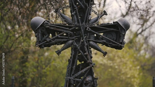 War Symbolic Military Cross Monument