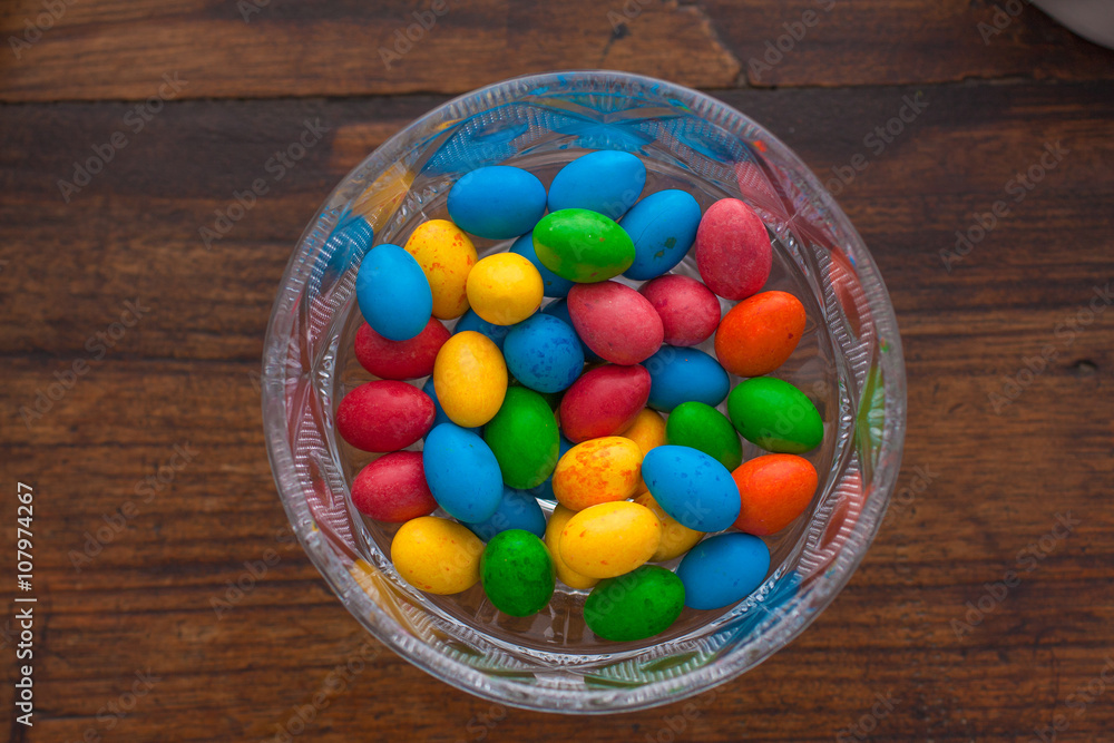 Colorful chocolate eggs Colorful chocolate eggs