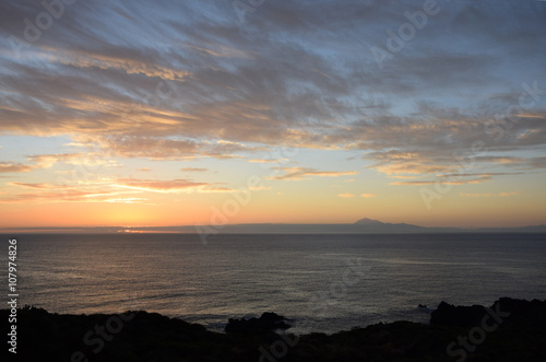 Morgen auf La Palma, Blick zum Teide