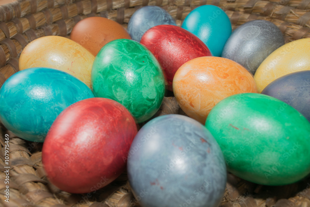 Easter colored eggs Easter colored eggs