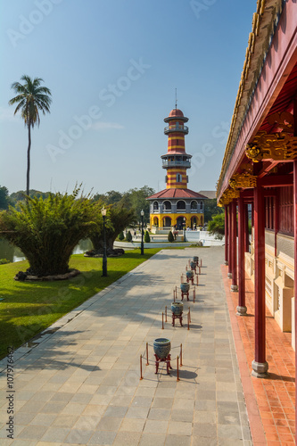 Observator tower, Bang Pa-In, Thailand photo