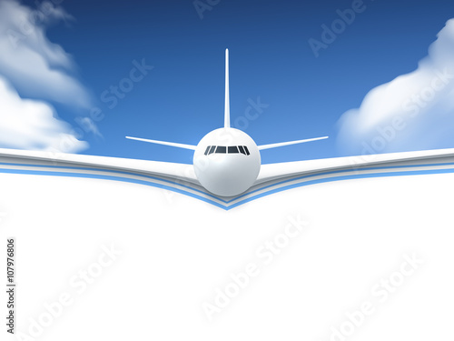 Airplane Realistic Poster