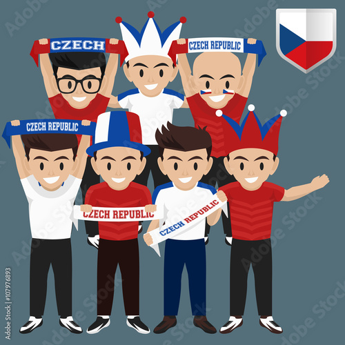 Konstfotografi Soccer / Football Supporter / Fans from Czech Republic
