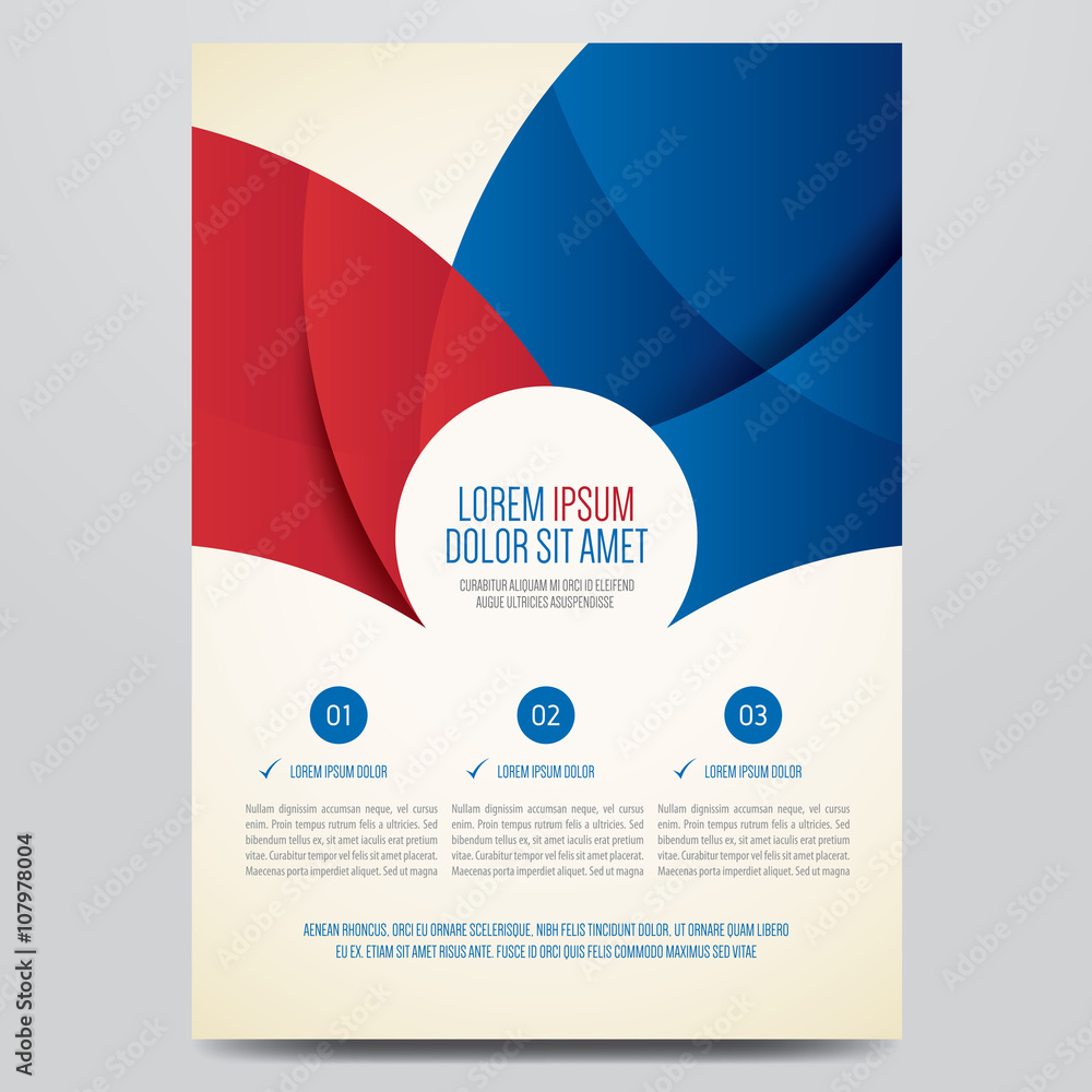 Flyer, brochure, annual report, magazine cover vector template. Modern ...