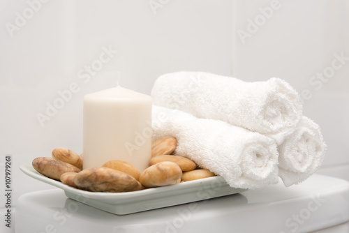 White towels