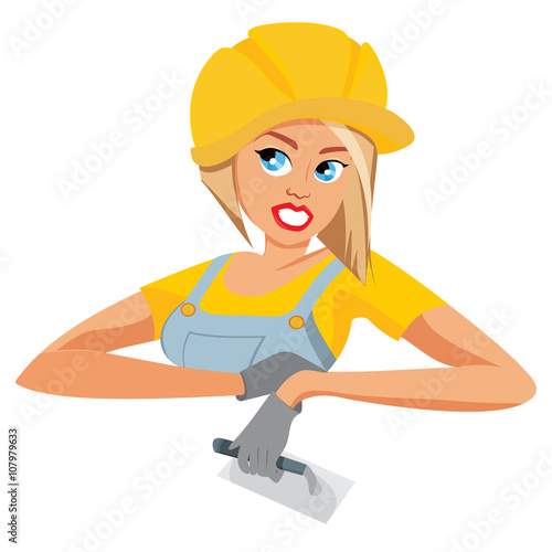 Woman construction worker