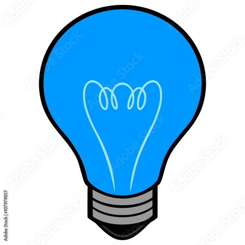 Blue Light Bulb