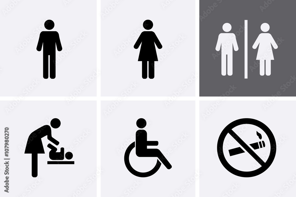 Restroom Icons Restroom Icons
