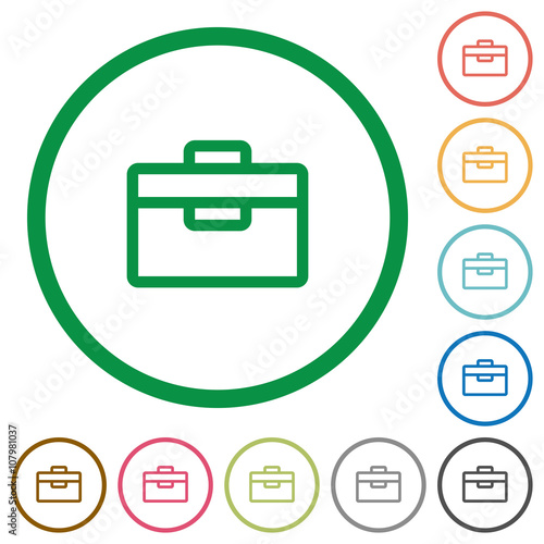 Toolbox outlined flat icons