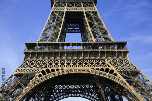 Part of famous Eiffel tower, Paris