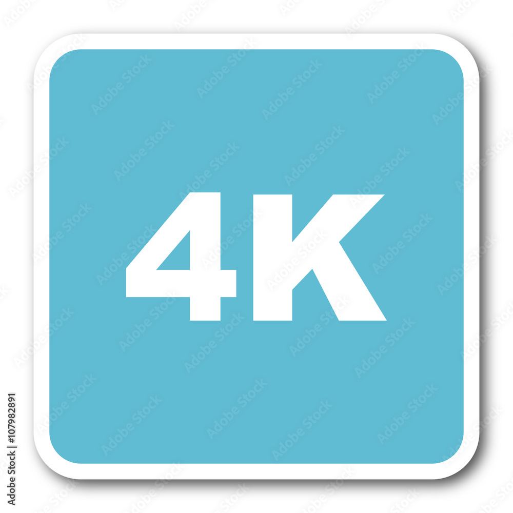 4k blue square internet flat design icon 4k blue square internet flat design icon