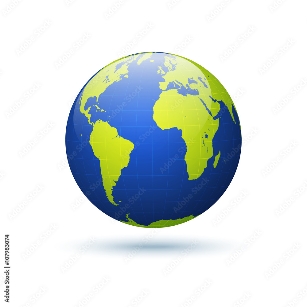 Earth globe vector