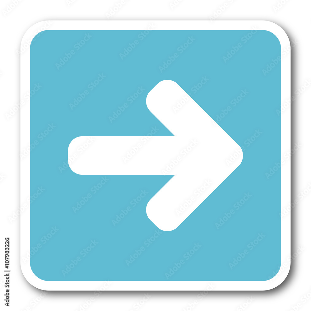 right arrow blue square internet flat design icon right arrow blue square internet flat design icon
