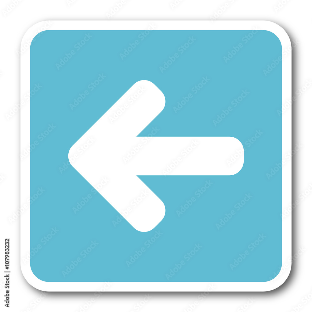 left arrow blue square internet flat design icon left arrow blue square internet flat design icon