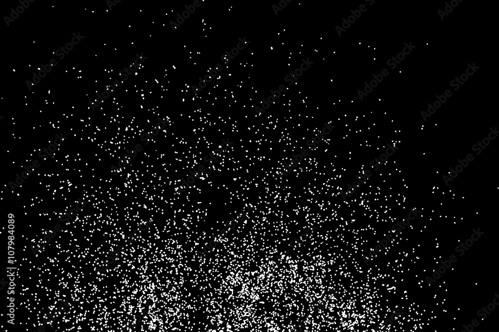 Falling snow on the black background. Magic night sky with stars pattern. Christmas Holiday mood background. New Year weather background. Falling snow on the black background. Magic night sky with stars pattern. Christmas Holiday mood background. New Year weather background.