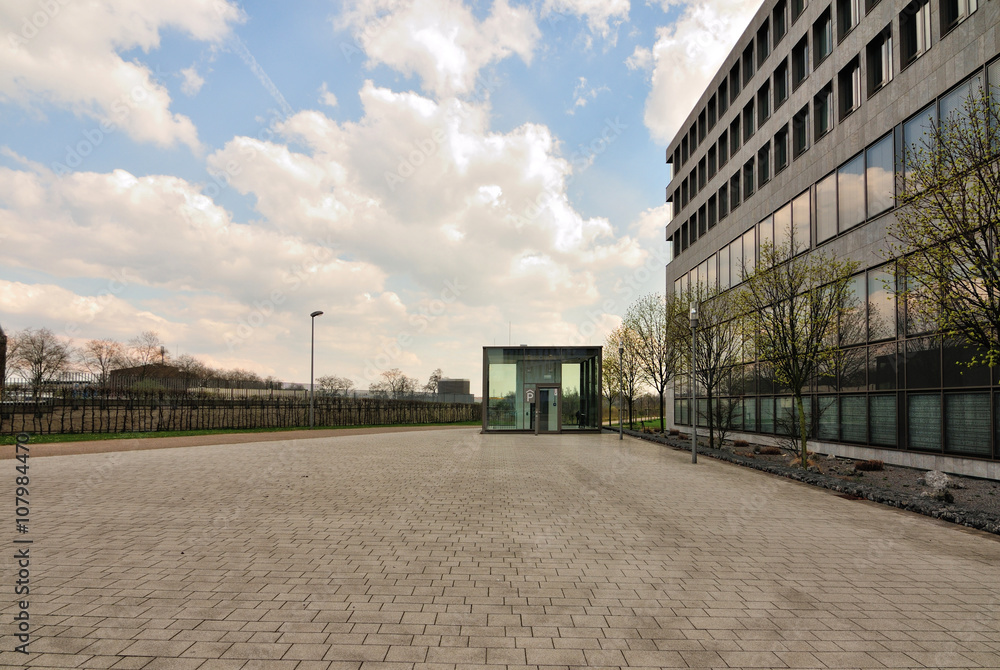 Obraz premium Ein Platz in Düsseldorf Oberbilk