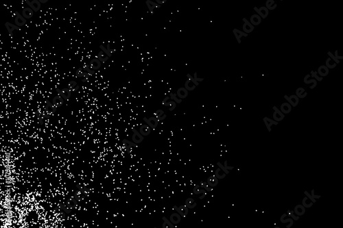 Grainy abstract texture on a black background. Snow texture. Design element. Flat design elements. Black sparkles or glitter blow.