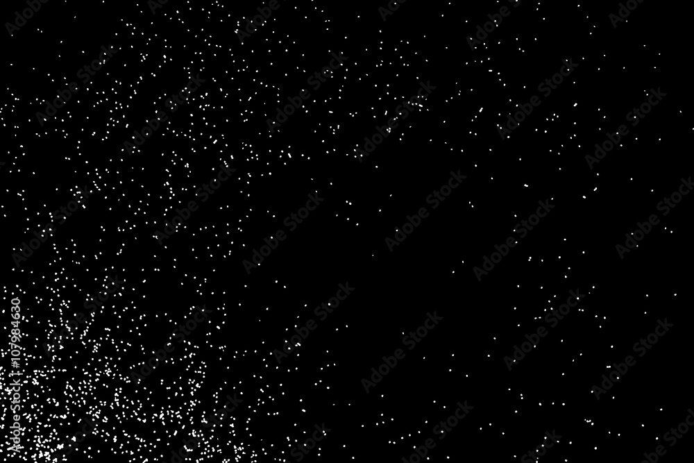 Abstract starry night sky. Stars on dark sky at night. Outer space background. The falling snow