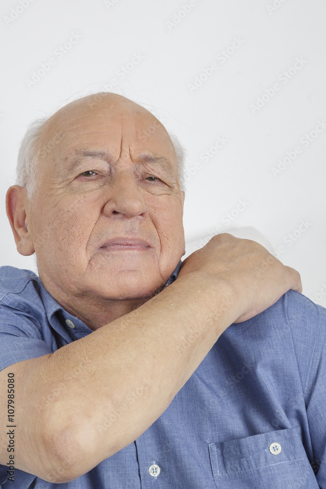 Fototapeta premium Elderly man with shoulder pain