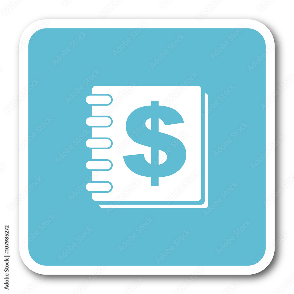 money blue square internet flat design icon money blue square internet flat design icon