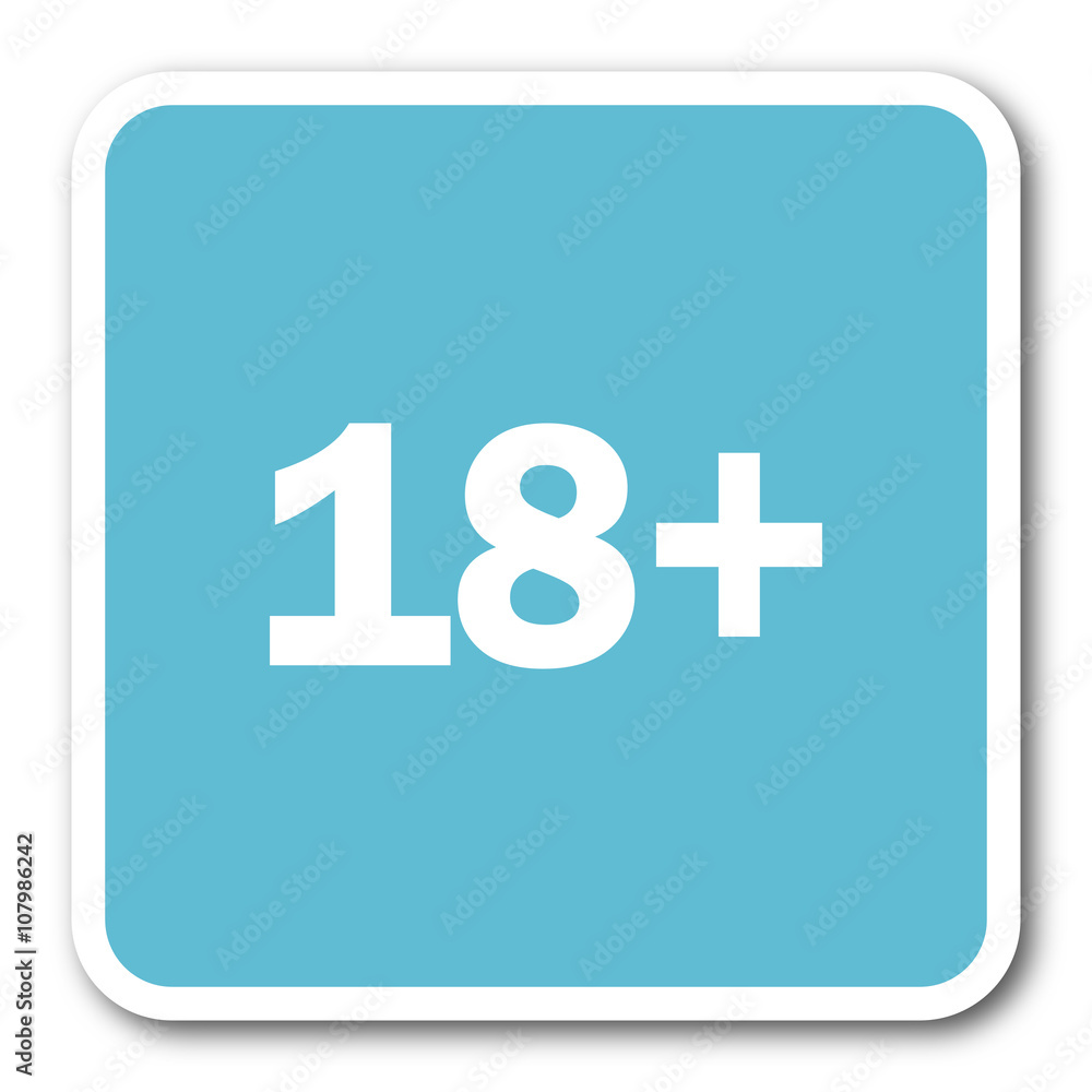 adults blue square internet flat design icon adults blue square internet flat design icon