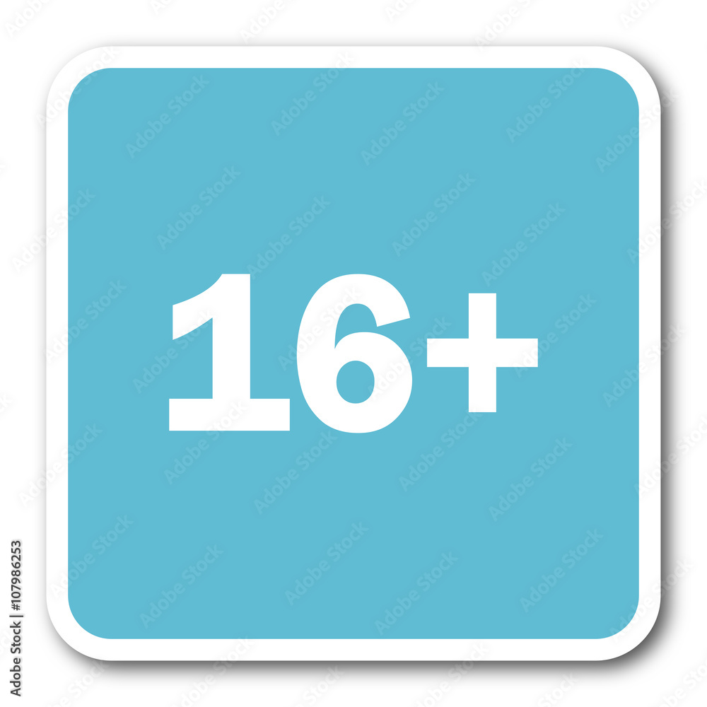 adults blue square internet flat design icon adults blue square internet flat design icon