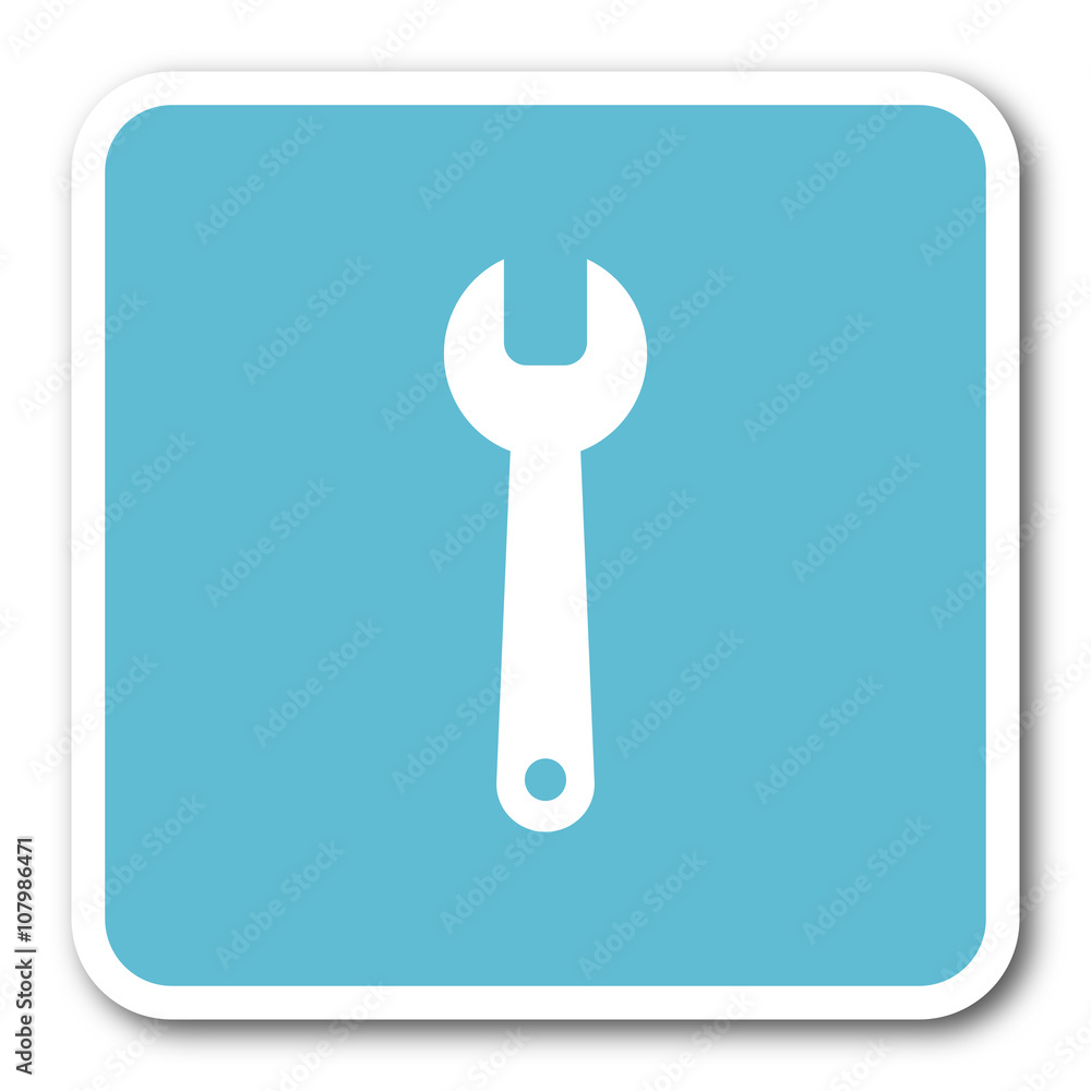 tool blue square internet flat design icon tool blue square internet flat design icon