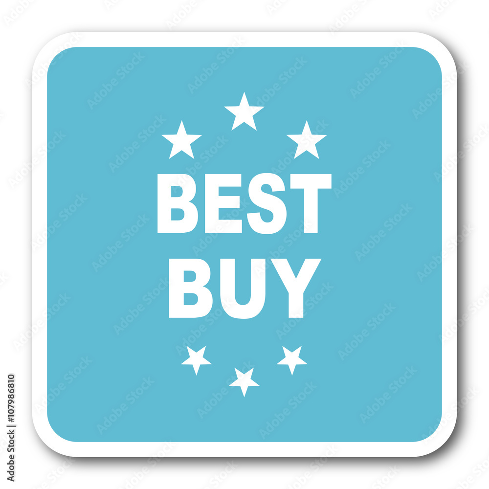 best buy blue square internet flat design icon best buy blue square internet flat design icon