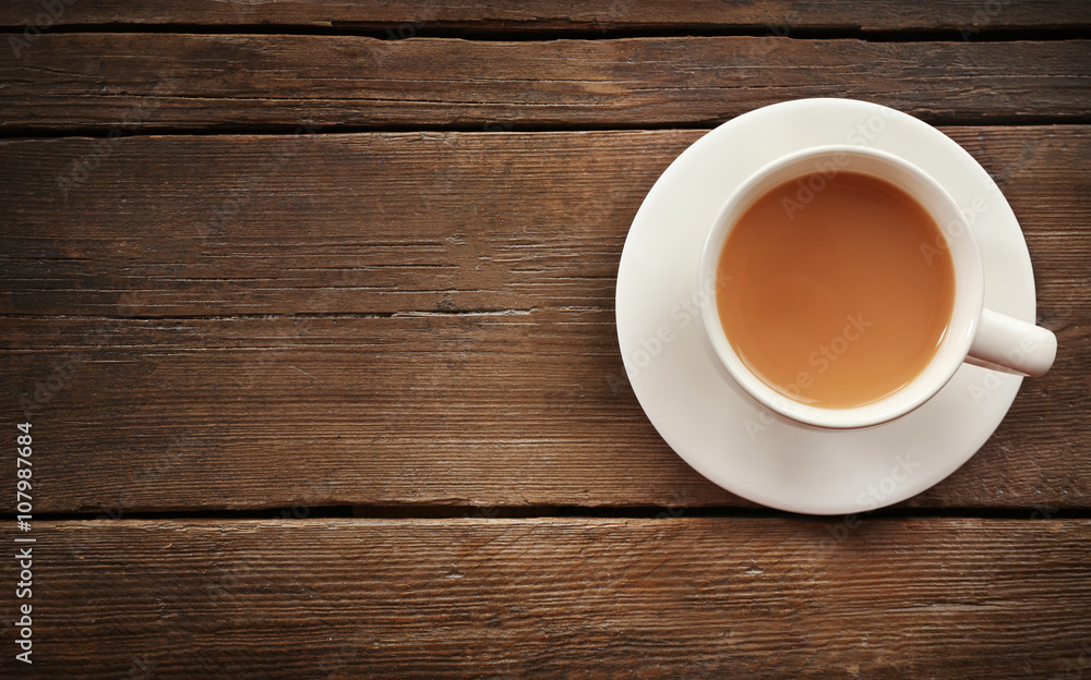 Milk tea on wooden background. Milk tea on wooden background.