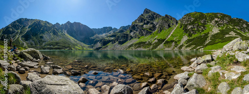 Panoramic view of the Black Pond 