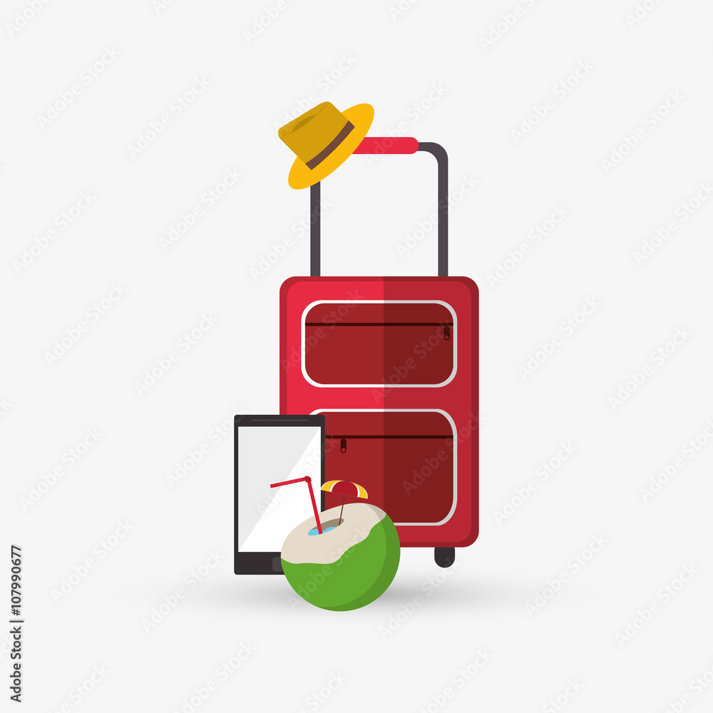 Icon of vacations design, vector illustration