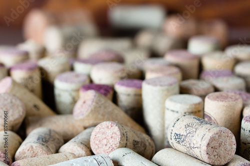 Wine corcs. Background horizontaL photo
