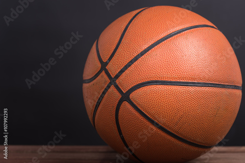 Closeup old basketball basket ball © sorapop