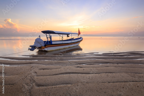 Shuttle Speed Boat at Sanur Beach, Bali, Indonesia.