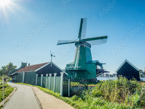 Classic windmill in Zaan Schans