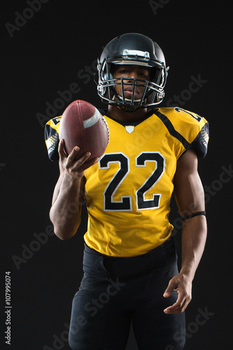 African American Football Player