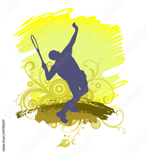 Tennis Player Silhouette 