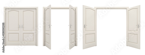 Double open door.