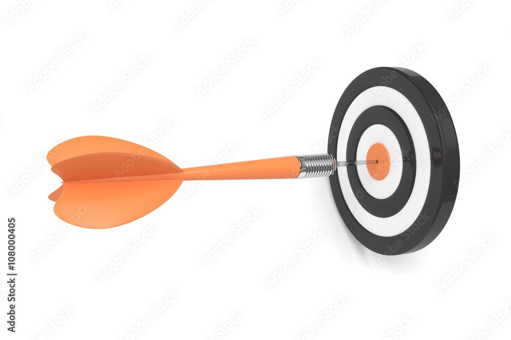 arrow darts in target. 3d rendering. arrow darts in target. 3d rendering.