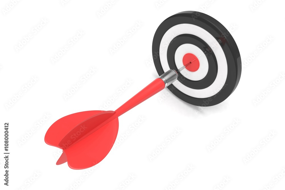 arrow darts in target. 3d rendering. arrow darts in target. 3d rendering.