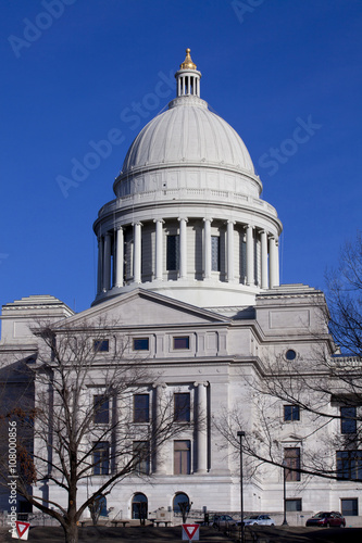 Exterior of the Arkansas State Capitol building in Little Rock, Arkansas
 photo